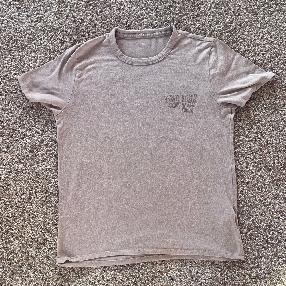 Gilly Hicks Beige Graphic Tee